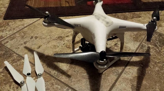 Carbon Fiber Props on a Phantom 2 – Results Are Incredible!  – Video
