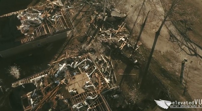 Drone Video Shows Devastating Tornado damage in Mccalla –