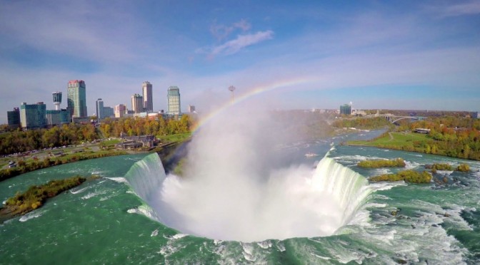 Niagara Falls From a Drone in 4K