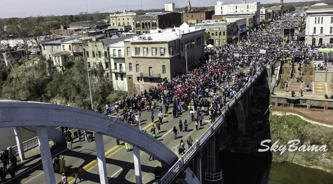 Drone video Selma on 50th anniversary to commemorate “Bloody Sunday”
