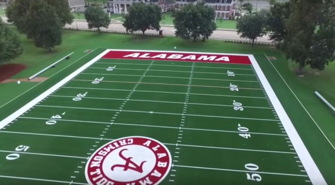 Alabama’s new Million Dollar Band Practice Field – Drone Video