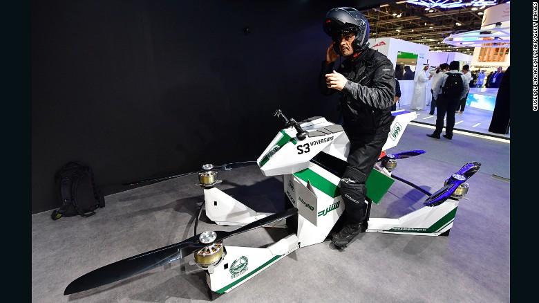 Dubai Police Test Flying Motorbike
